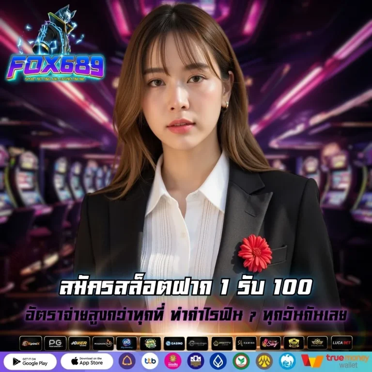 สมัครสล็อตฝาก 1 รับ 100